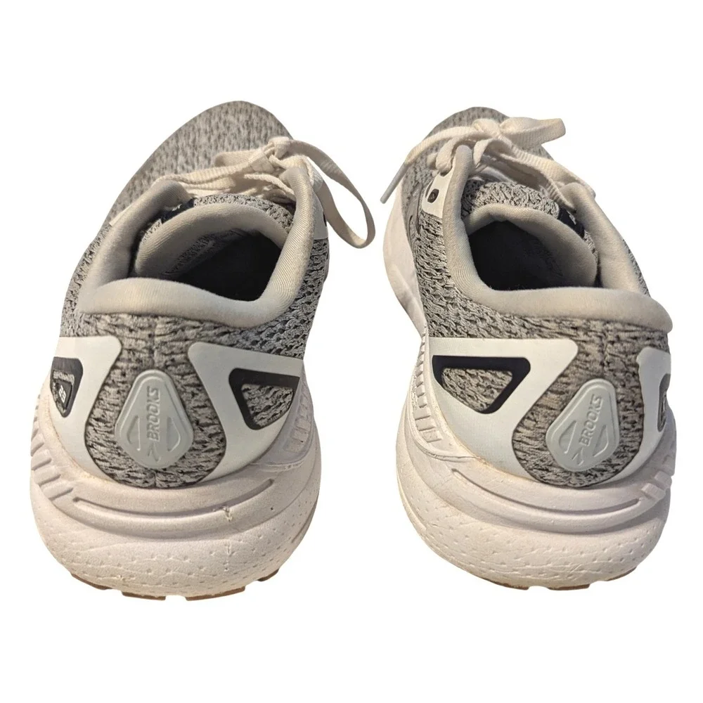 Brooks Adrenaline GTS 23 Grey White Running Shoes 1203811B112 Womens 7.5 Medium